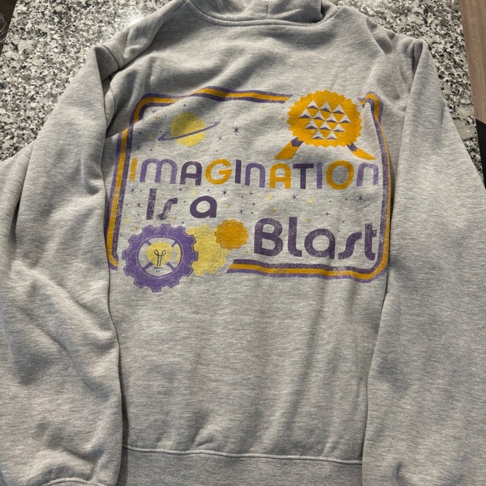 Disney Epcot Figmet “Imagination is a Blast” Zip Up Hoodie